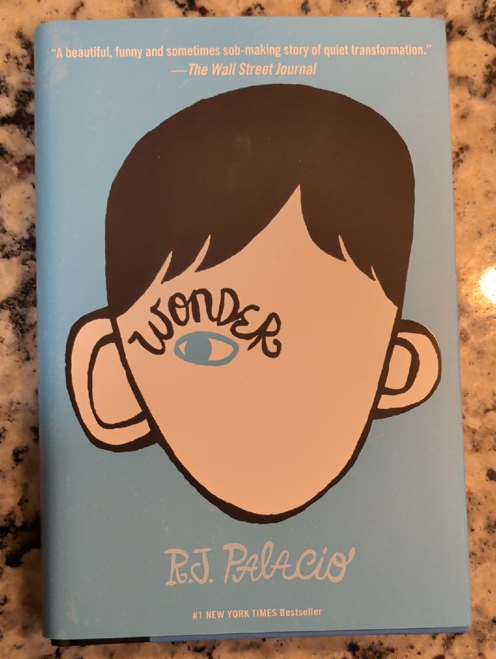 Wonder by R.J. Palacio - Light Blue Hardcover Book